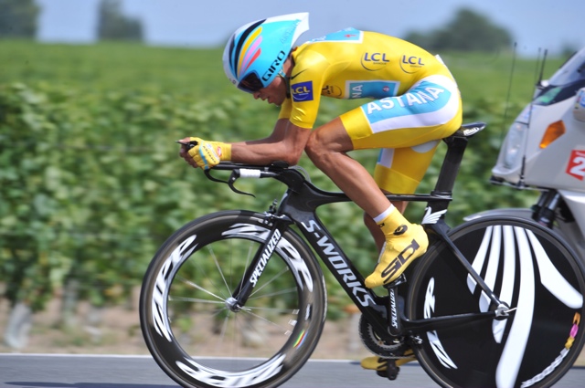Alberto Contador, Tour de France 2010, stage 19 TT Alberto Contador, Tour de France 2010, stage 19 TT