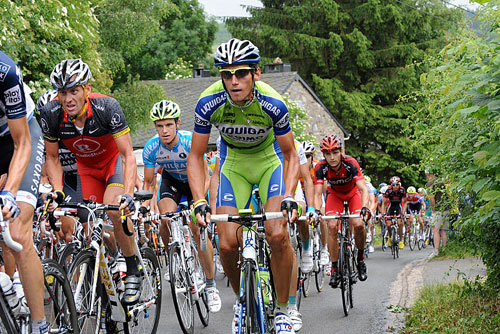 Roman Kreuziger and Lance Armstrong on Stockeu, Andy Jones at the Tour de France 2010 Roman Kreuziger and Lance Armstrong on Stockeu, Andy Jones at the Tour de France 2010