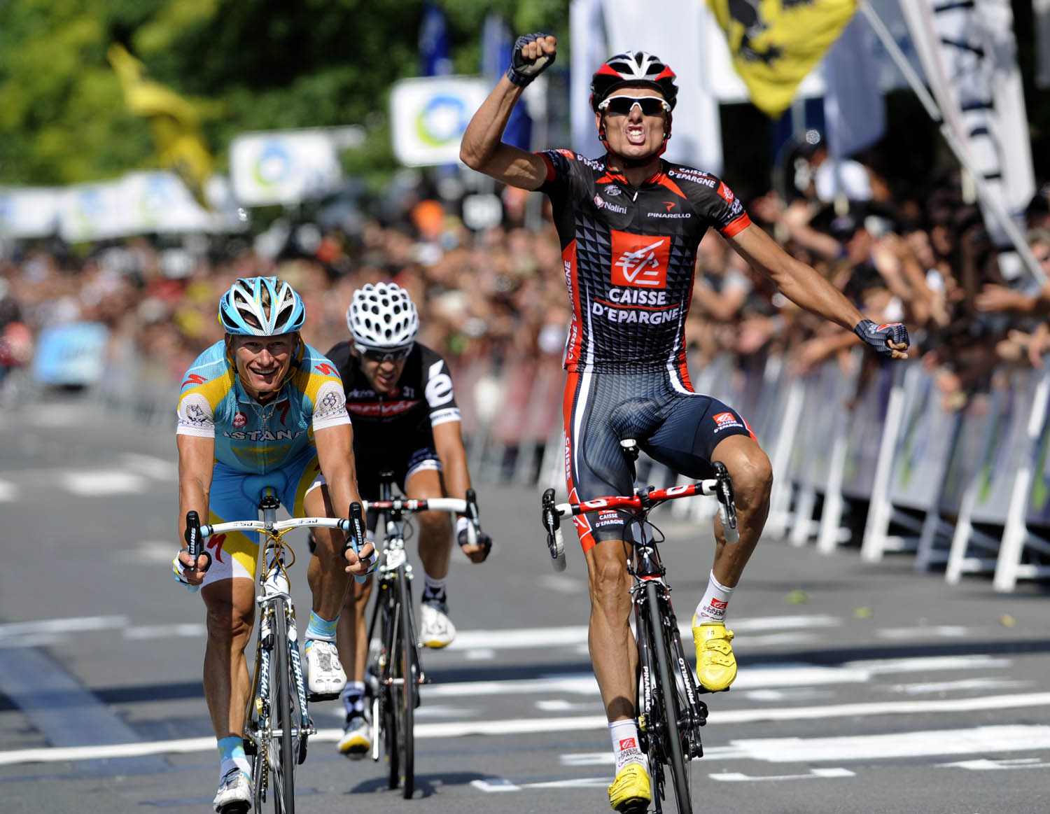 Alexandre Vinokourov, Luis Leon Sanchez, Carlos Sastre, Clasica an Sebastian 2010 Alexandre Vinokourov, Luis Leon Sanchez, Carlos Sastre, Clasica an Sebastian 2010