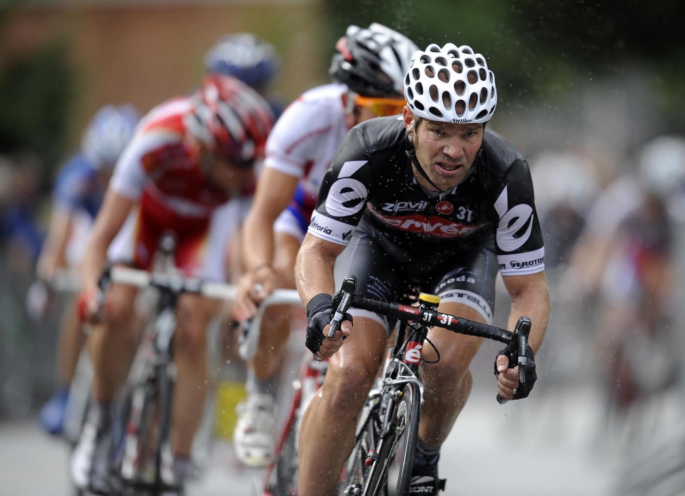 Roger Hammond in the rain, Tour of Denmark 2010, stage one Roger Hammond in the rain, Tour of Denmark 2010, stage one