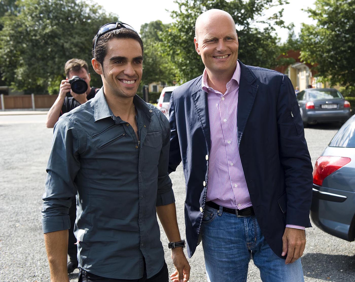Alberto Contador and Bjarne Riis, August 2010 Alberto Contador and Bjarne Riis, August 2010