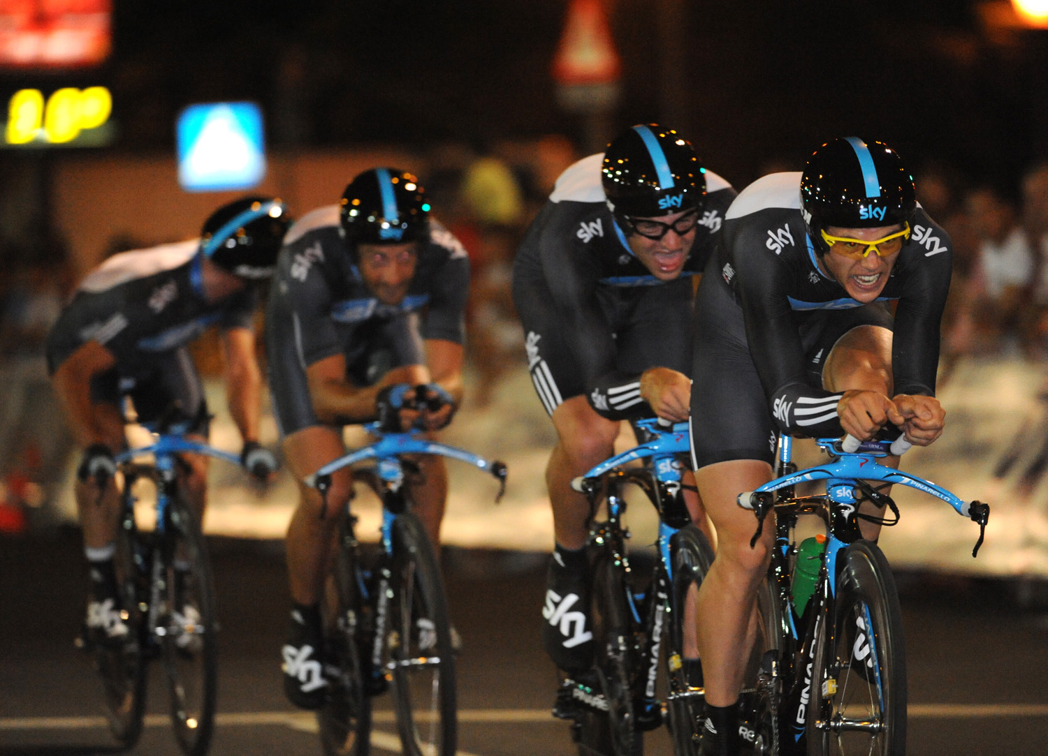 Team Sky, Vuelta a Espana 2010, stage one TTT Team Sky, Vuelta a Espana 2010, stage one TTT