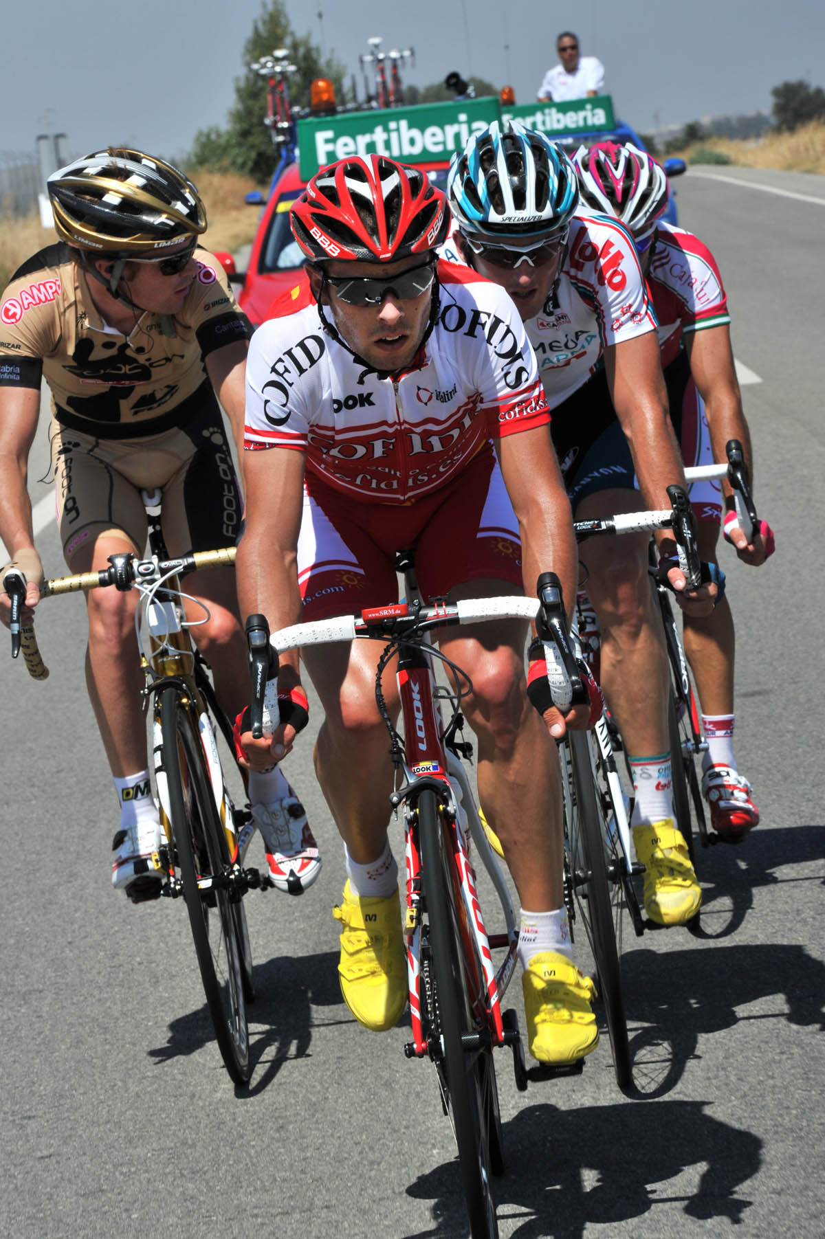 Mickael Buffaz escape group, Vuelta a Espana 2010, stage two