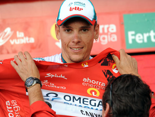 Philippe Gilbert leads overall, Vuelta a Espana 2010, stage six Philippe Gilbert leads overall, Vuelta a Espana 2010, stage six