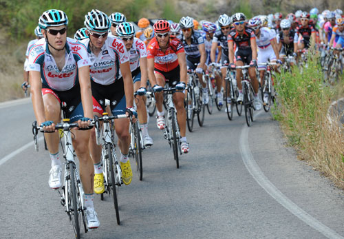 Omega Pharma-Lotto chase, Vuelta a Espana 2010, stage 8