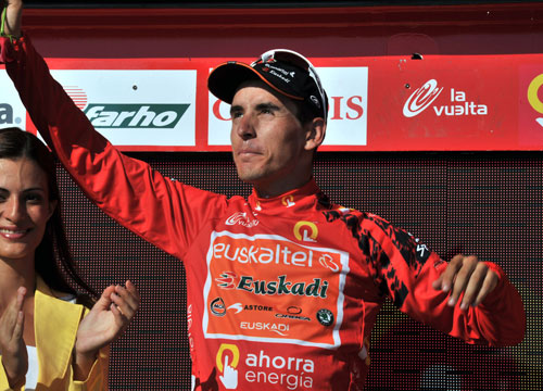 Igor Anton, race leader, Vuelta a Espana 2010, stage 8