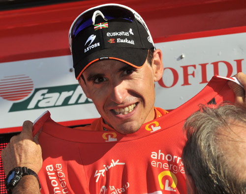 Igor Anton, race leader, Vuelta a Espana 2010, stage 9