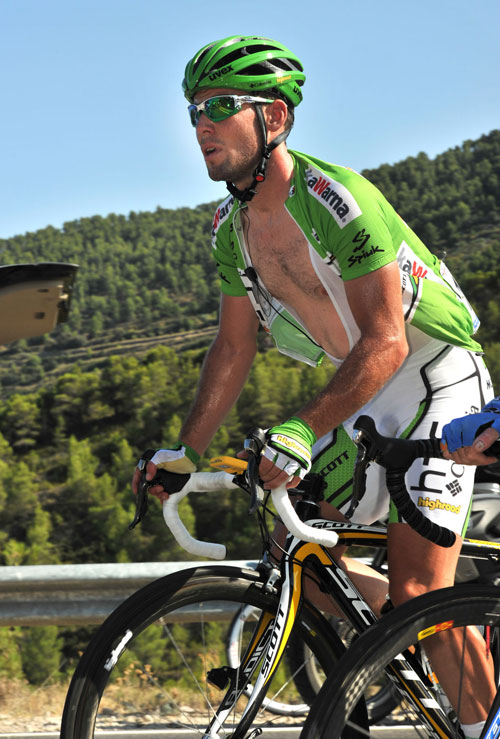 Mark Cavendish, points leader, Vuelta a Espana 2010, stage 9