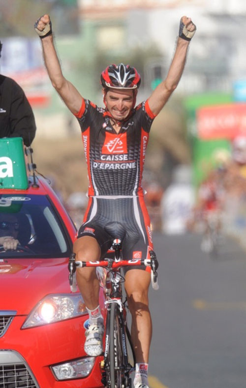 David Lopez takes the win, Vuelta a Espana 2010, stage 9