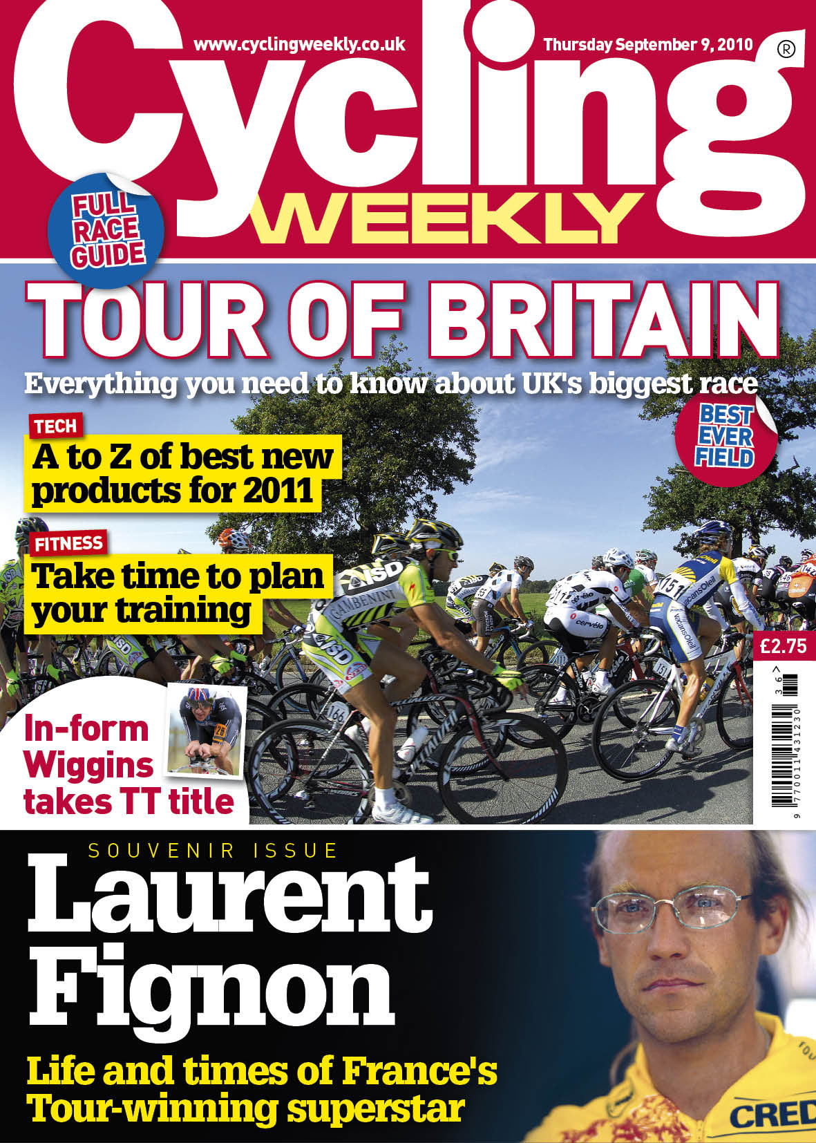 Cycling Weekly Sept 9 2010 cover