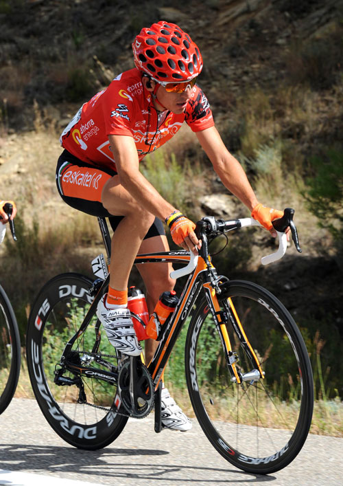 Igor Anton, race leader, Vuelta a Espana 2010, stage 12