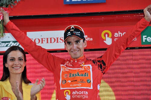 Igor Anton, race leader, Vuelta a Espana 2010, stage 12