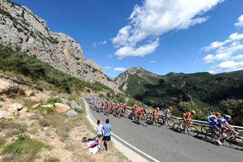 Peloton, Vuelta a Espana 2010, stage 12