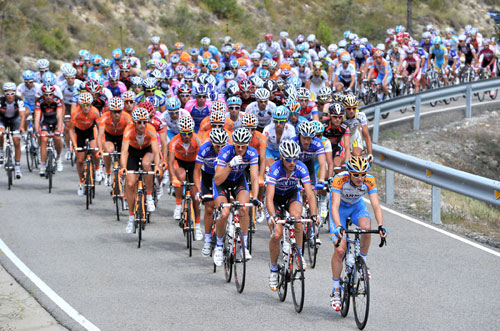 Peloton, Vuelta a Espana 2010, stage 12