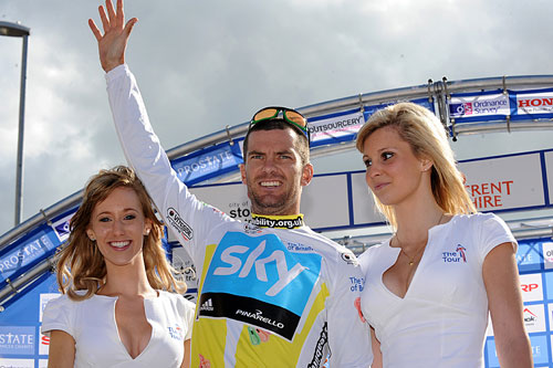 Greg Henderson leads, Tour of Britain 2010, stage 2