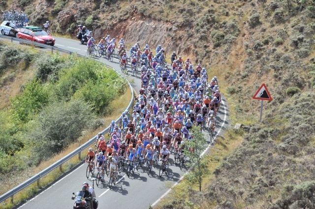 Peloton, Vuelta a Espana 2010, stage 13 Peloton, Vuelta a Espana 2010, stage 13