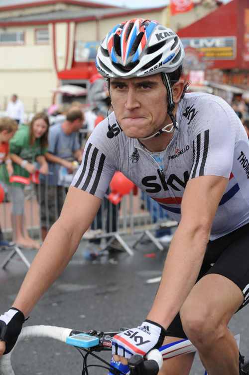 Geraint Thomas as the finish, Tour of Britain 2010, stage one