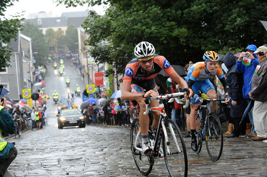 Ian Bibby and Cameron Meyer, Tour of Britain 2010, stage 3