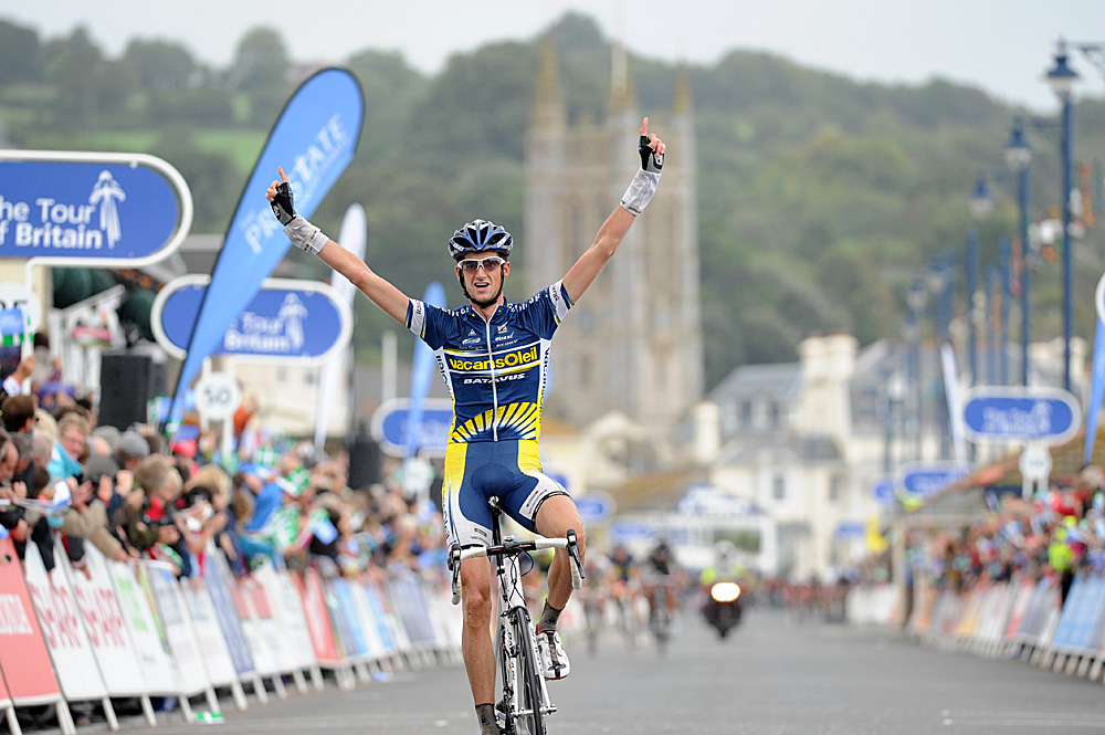 Wout Poels wins, Tour of Britain 2010, stage 4