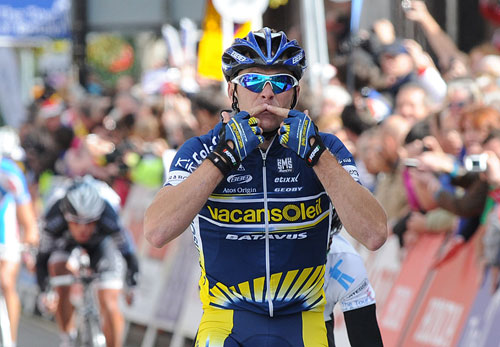 Borut Bozic wins, Tour of Britain 2010, stage 7