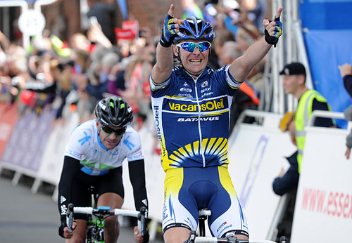 Borut Bozic wins, Tour of Britain 2010, stage 7