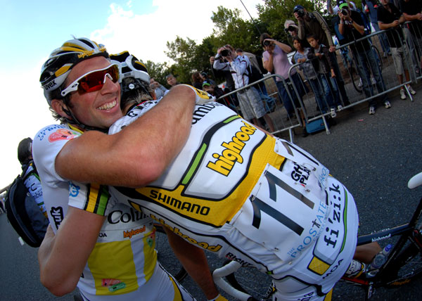 Michael Albasini celebrates winning the 2010 Tour of Britain Michael Albasini celebrates winning the 2010 Tour of Britain