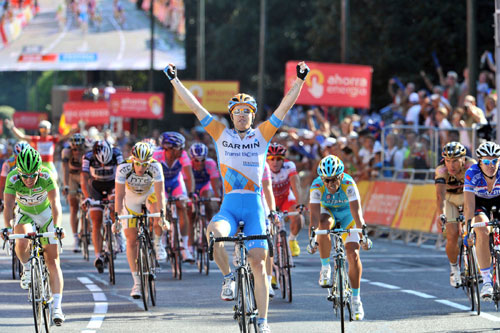 Tyler Farrar wins, Vuelta a Espana 2010, stage 21 Tyler Farrar wins, Vuelta a Espana 2010, stage 21