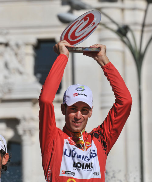 Vincenzo Nibali wins overall, Vuelta a Espana 2010, stage 21 Vincenzo Nibali wins overall, Vuelta a Espana 2010, stage 21