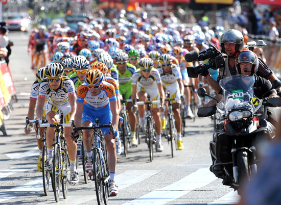 Tom Peterson chases, Vuelta a Espana 2010, stage 21