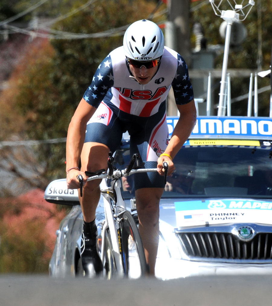 Taylor Phinney wins under-23 men's time trial, World Championships 2010