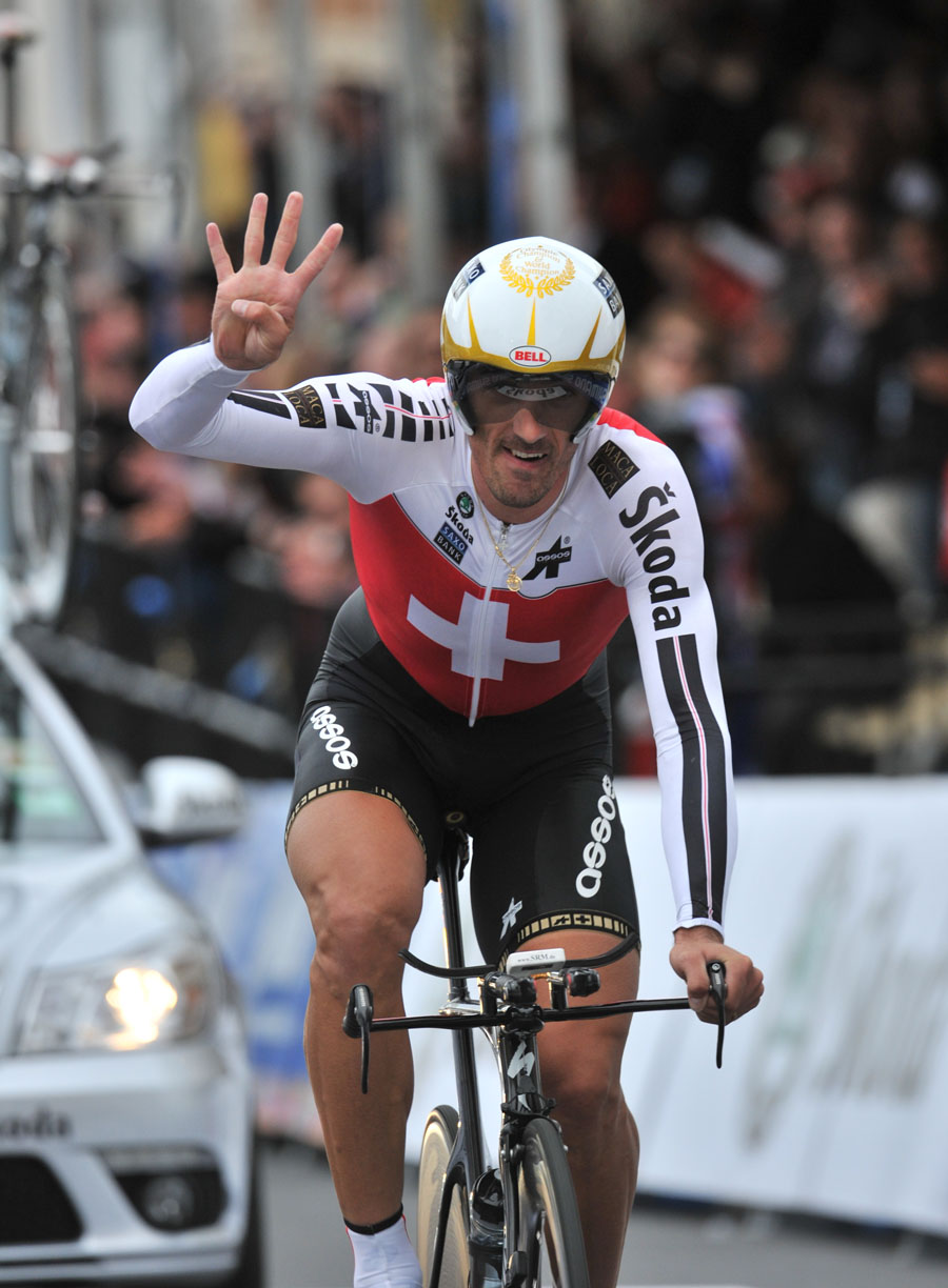 Fabian Cancellara wins, World Championships 2010, men's time trial