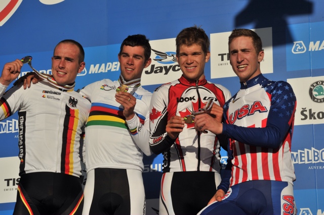 Michael Matthews wins, World Championships 2010, under-23 men road race Michael Matthews wins, World Championships 2010, under-23 men road race