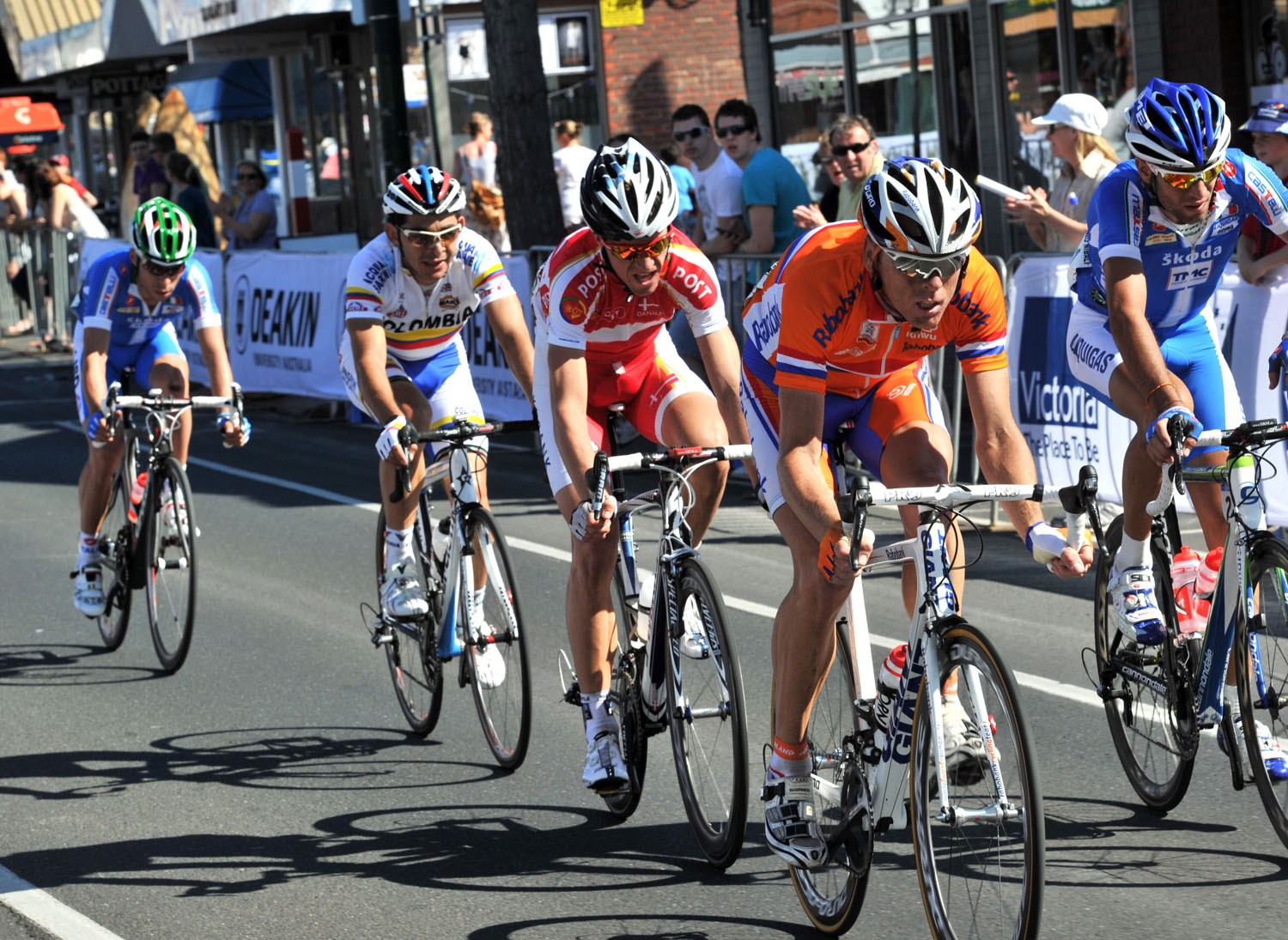 Koos Moerenhout escape, World Champiolnships 2010, men's road race
