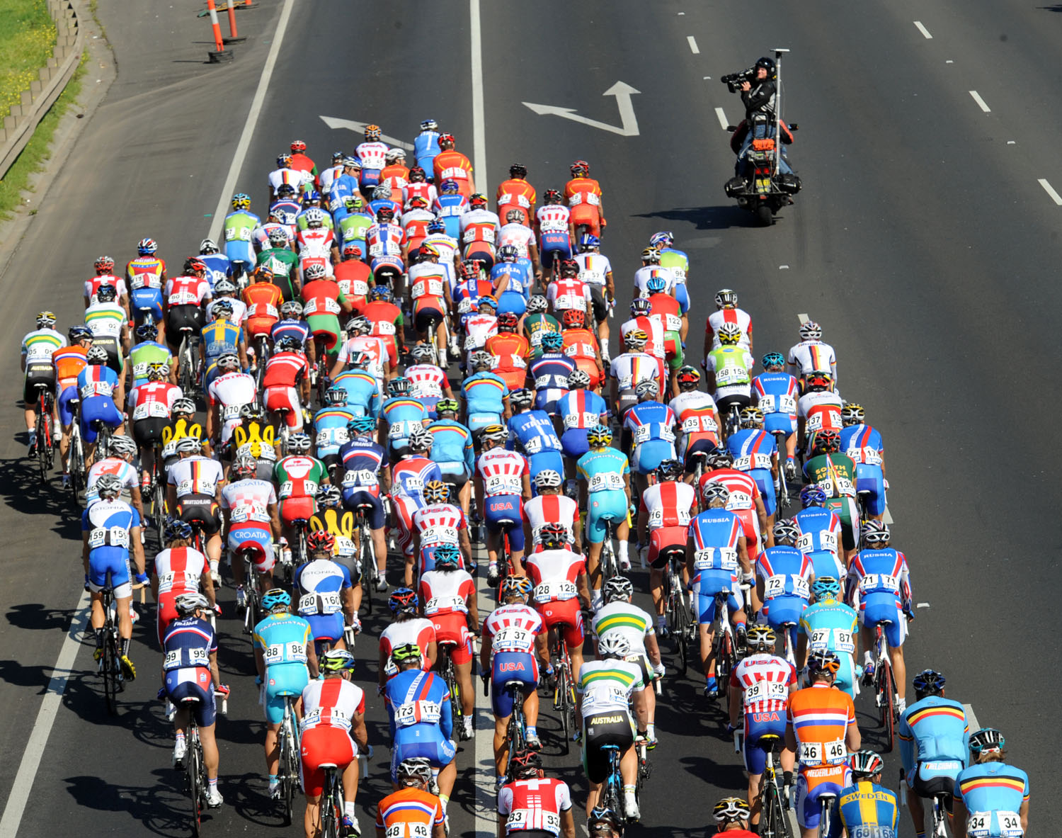 Peloton, World Championships 2010, men's road race