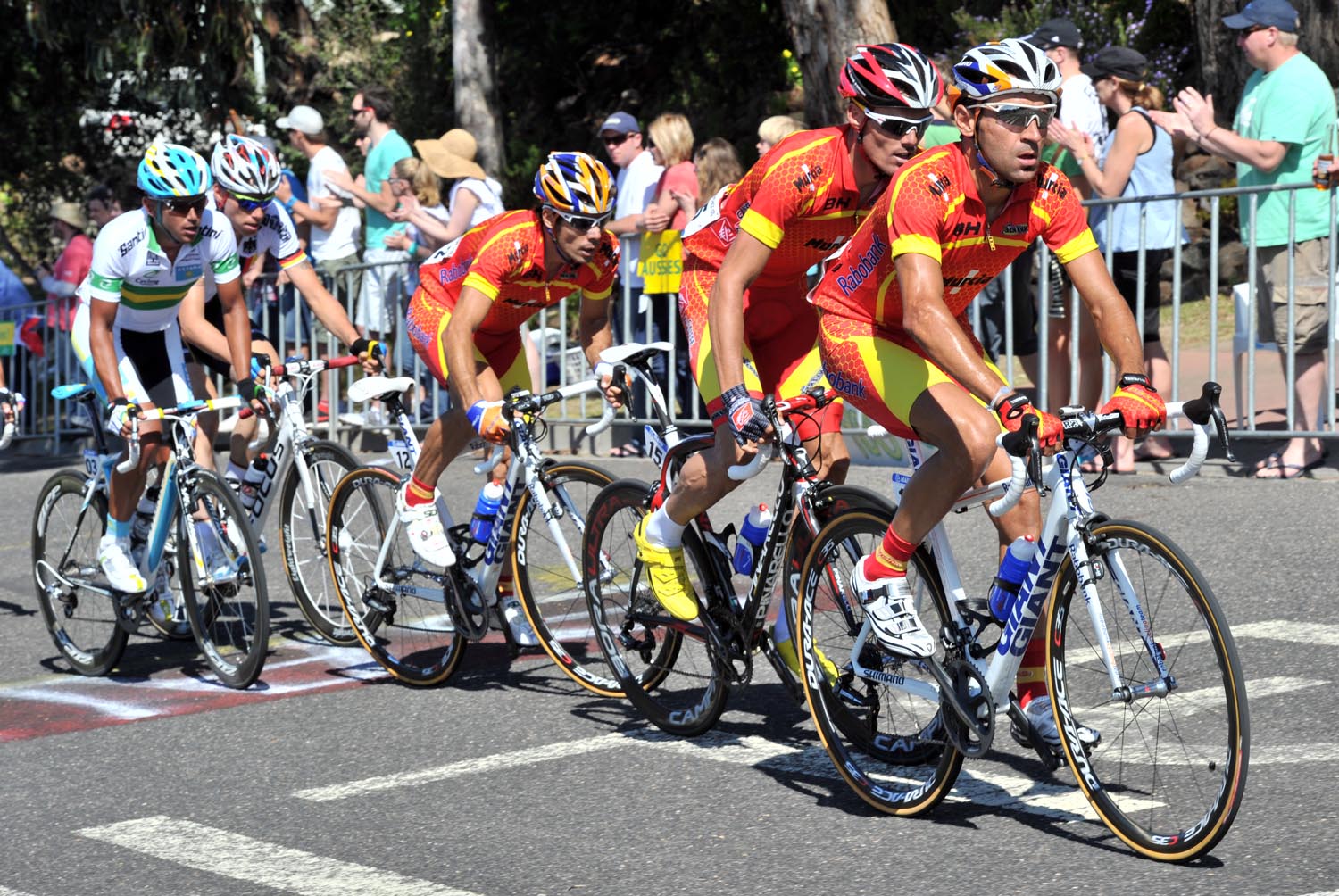 Spain chases, World Champiolnships 2010, men's road race