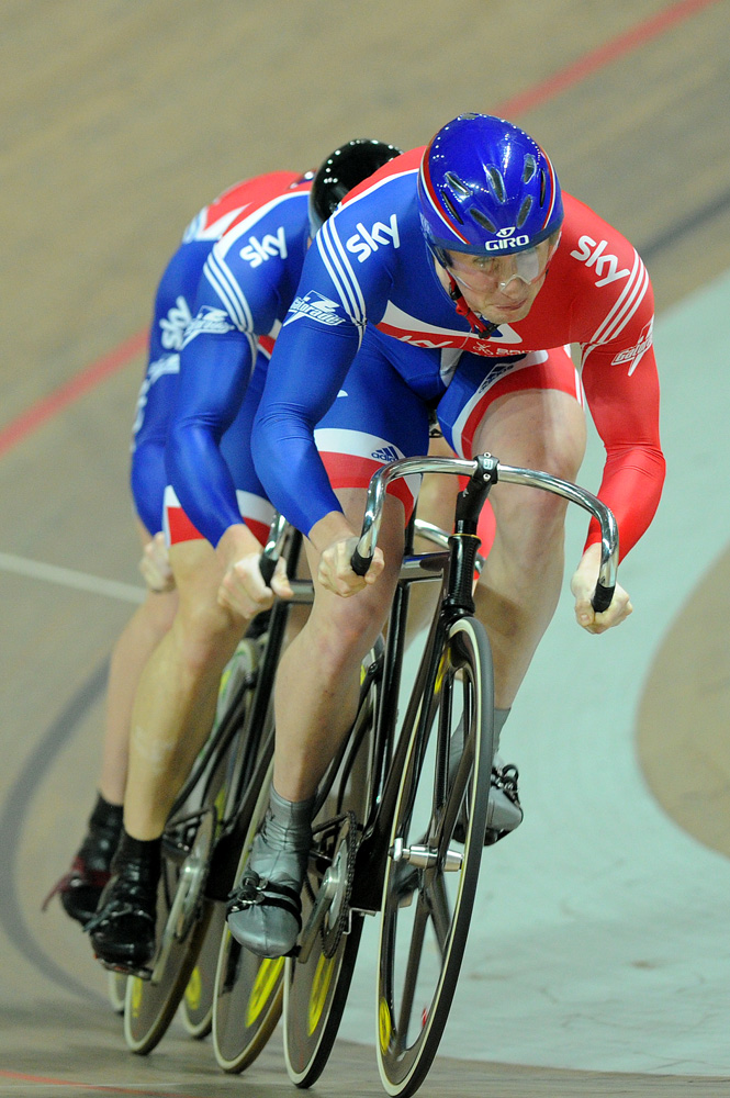 Jason Kenny leads team sprint, European Track Championships 2010