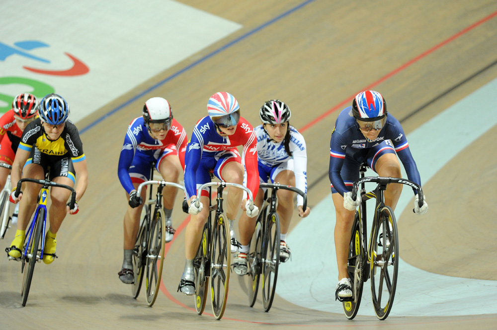 Sanchez leads Pendleton and Varnish in keirin, Day three morning session, European Track Championships 2010 Sanchez leads Pendleton and Varnish in keirin, Day three morning session, European Track Championships 2010