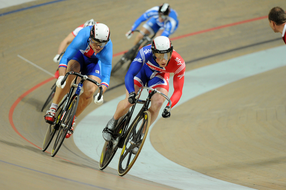 Jason Kenny in keirin, European Track Championships 2010, day 3