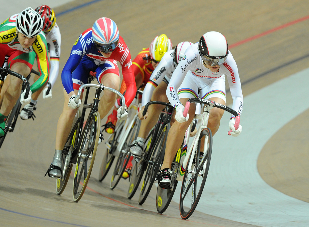 Women's keirin final, European Track Championships 2010, day 3