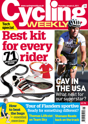 Cycling Weekly January 6 2011 cover Cycling Weekly January 6 2011 cover