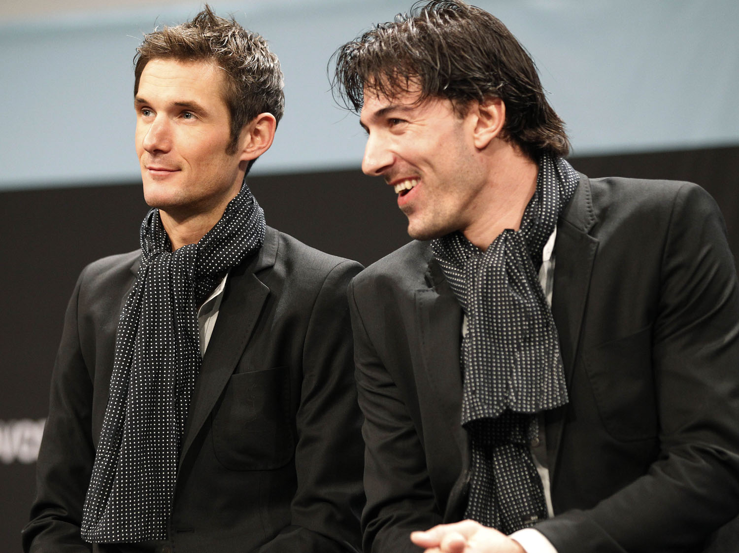 Frank Schleck and Fabian Cancellara, Team Leopard-Trek team presentation, January 2011 Frank Schleck and Fabian Cancellara, Team Leopard-Trek team presentation, January 2011