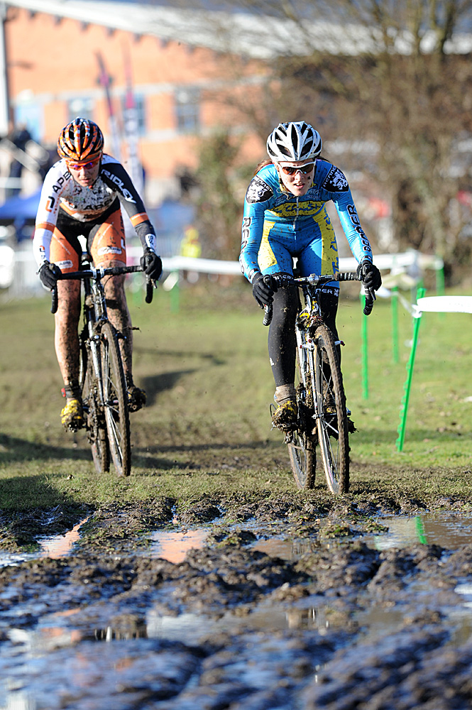 Gabby Day and Nikki Harris, Cyclo-Cross National Championships 2011