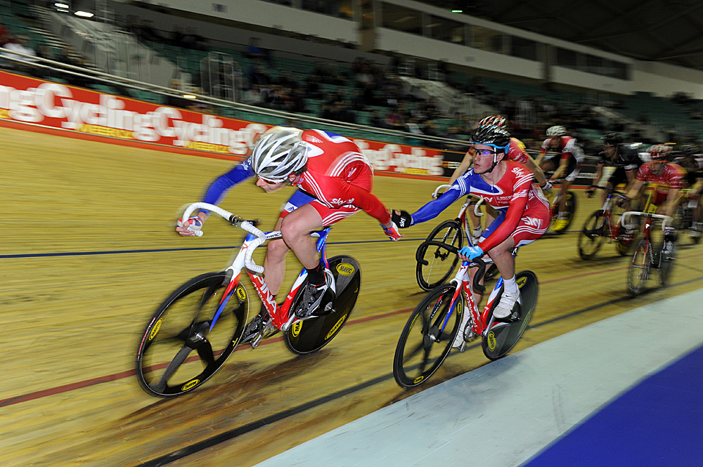 Luke Rowe and Peter Kennaugh, winners, British Madison National Championship 2011 Luke Rowe and Peter Kennaugh, winners, British Madison National Championship 2011