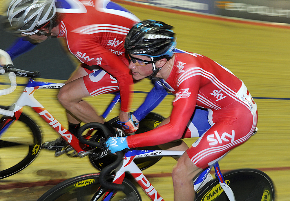 Peter Kennaugh and Luke Rowe, British Madison National Championships 2011 Peter Kennaugh and Luke Rowe, British Madison National Championships 2011
