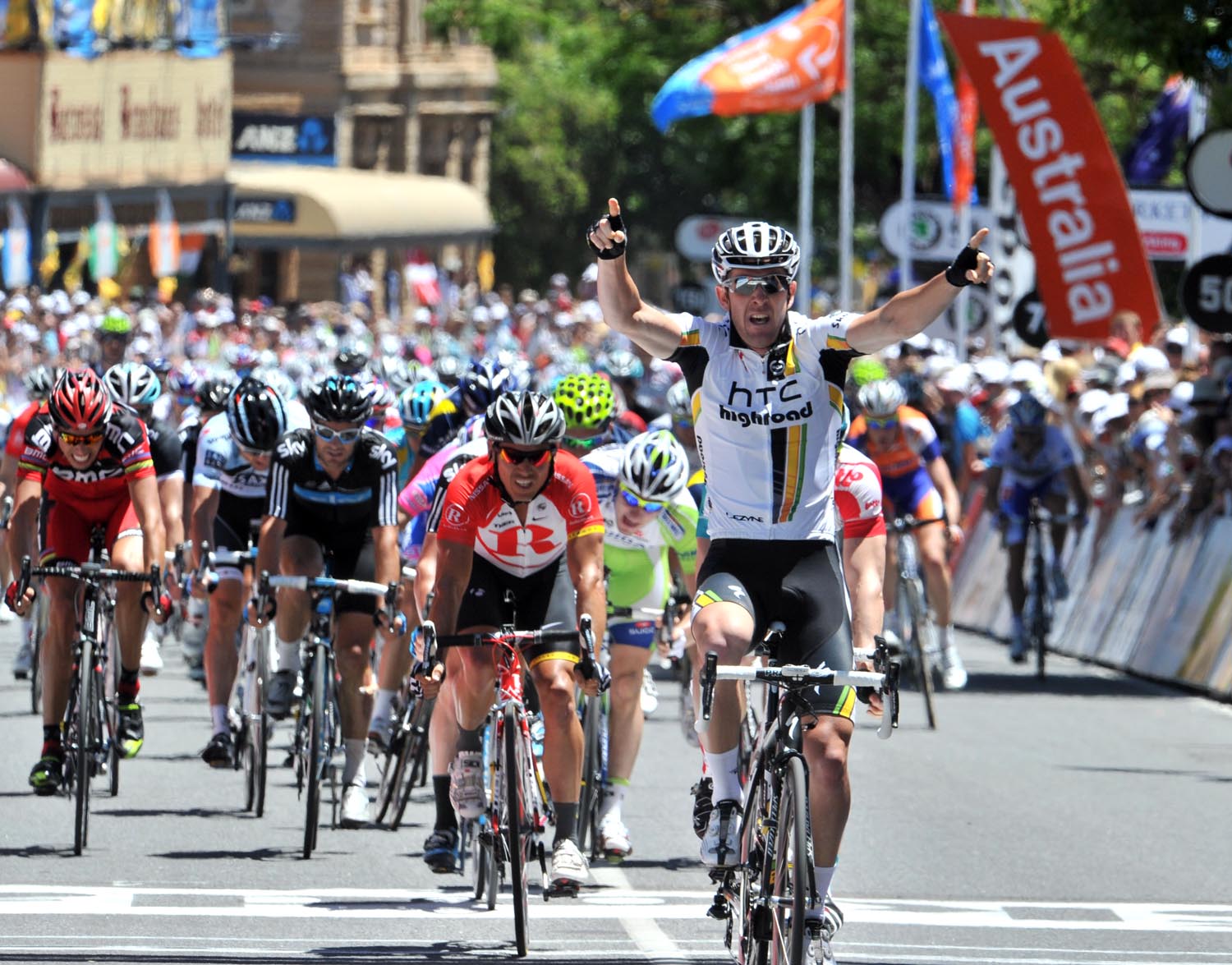 Matt Goss wins, Tour Down Under 2011, stage one Matt Goss wins, Tour Down Under 2011, stage one