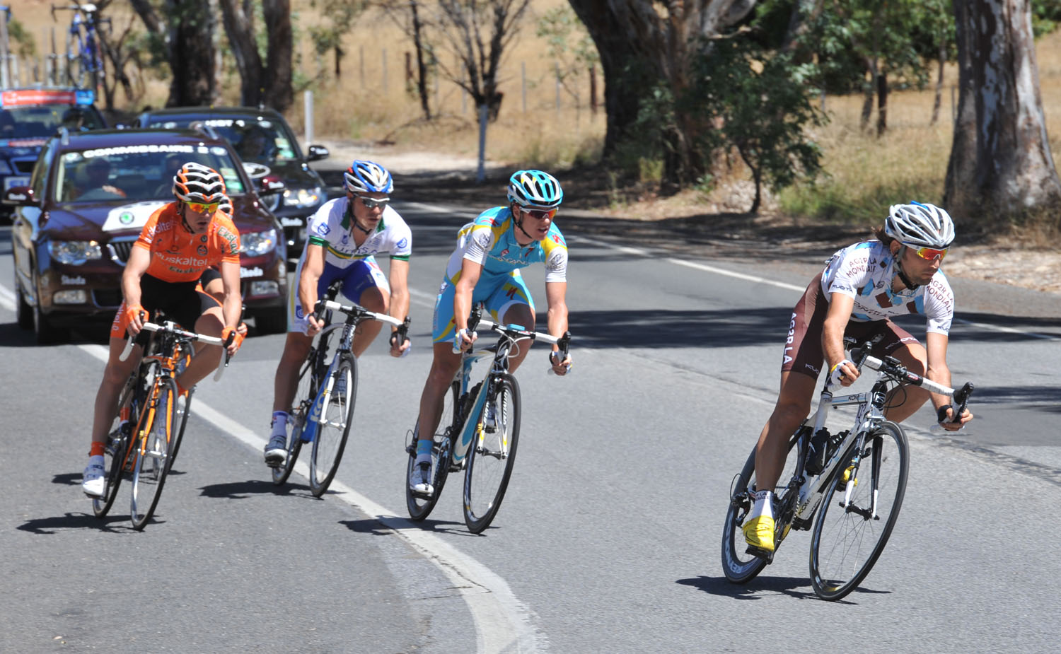 Loubet escape, Tour Down Under 2011, stage one