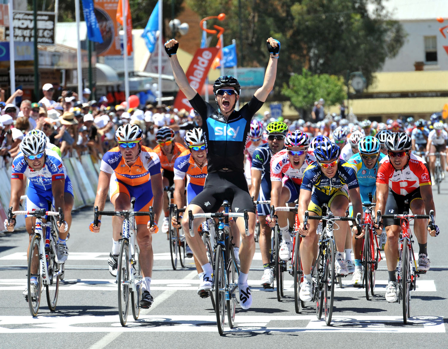 Ben Swift wins, Tour Down Under 2011, stage two Ben Swift wins, Tour Down Under 2011, stage two