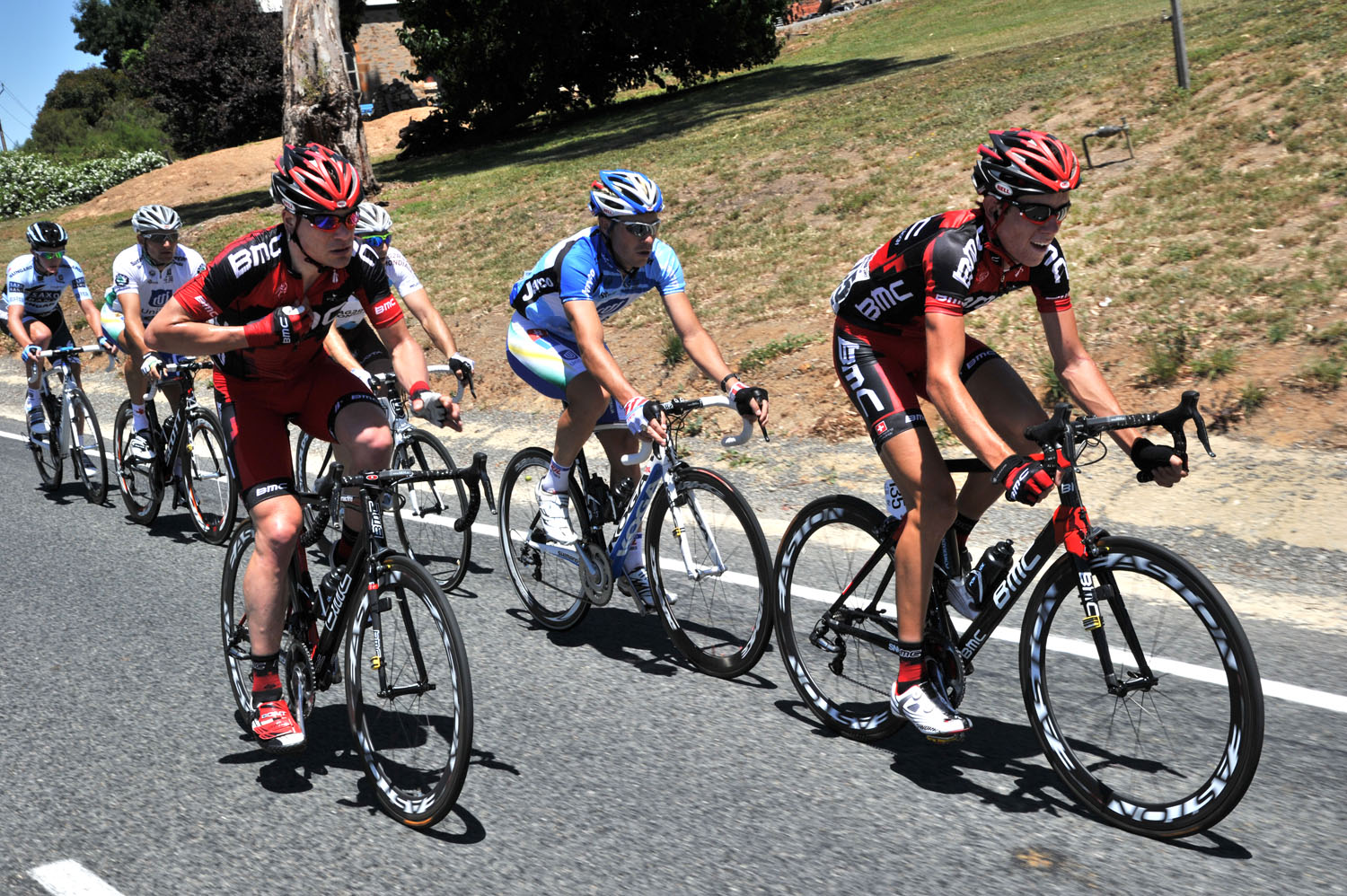 Zahner and Roe in escape, Tour Down Under 2011, stage two