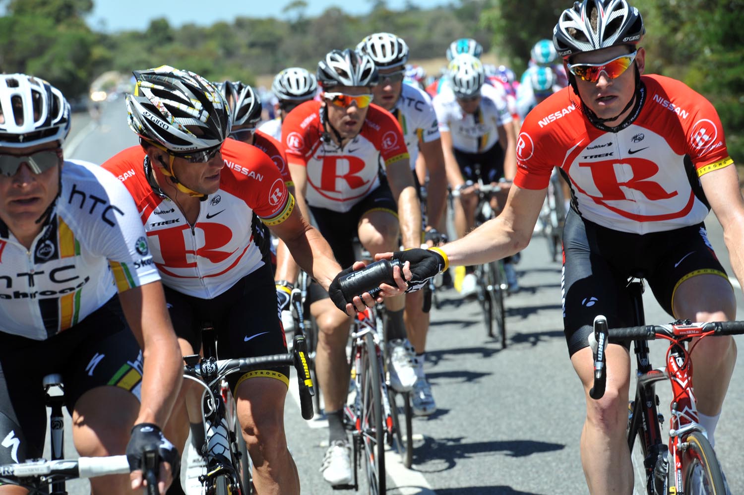 Lance Armstrong and Ben Hermans, Tour Down Under 2011, stage two