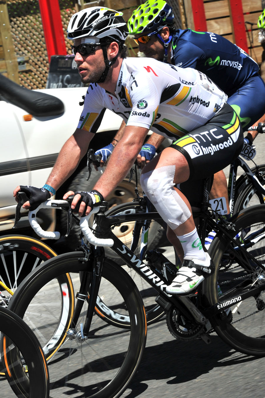 Mark Cavendish, Tour Down Under 2011, stage three